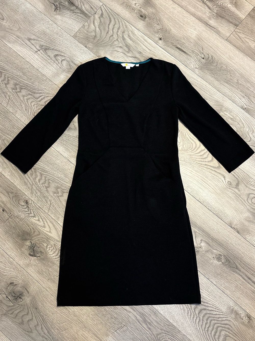 Boden Black Textured Sheath Dress | Size US 2R | Career & Workwear